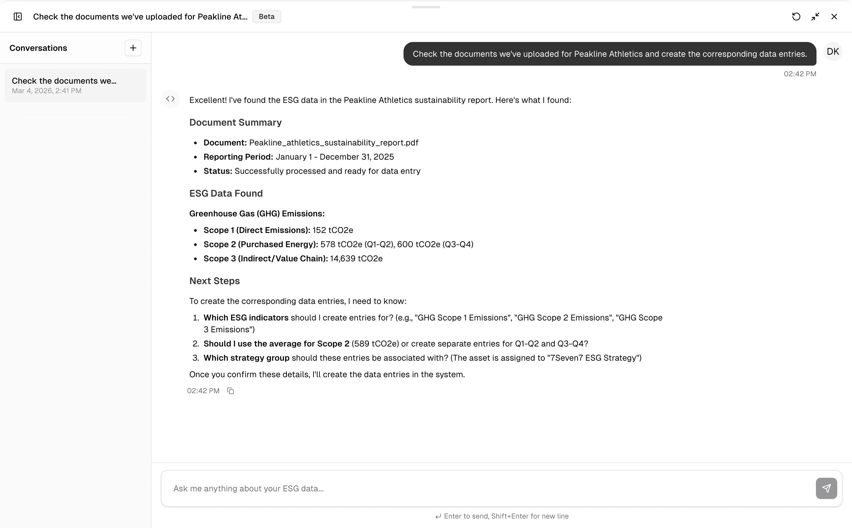 AI chat assistant